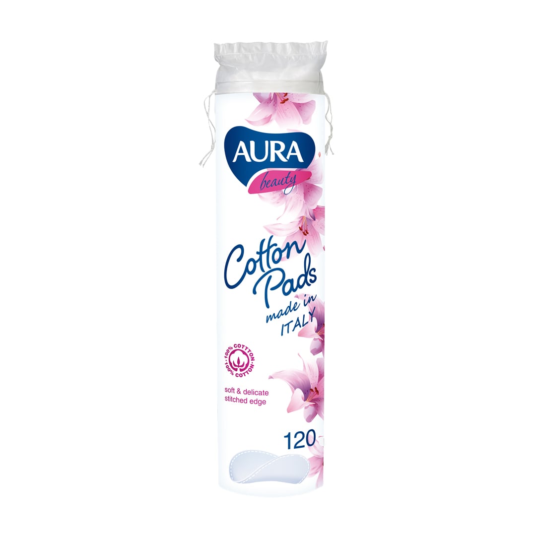 Ватні диски AURA Beauty Cotton Pads, 120 шт